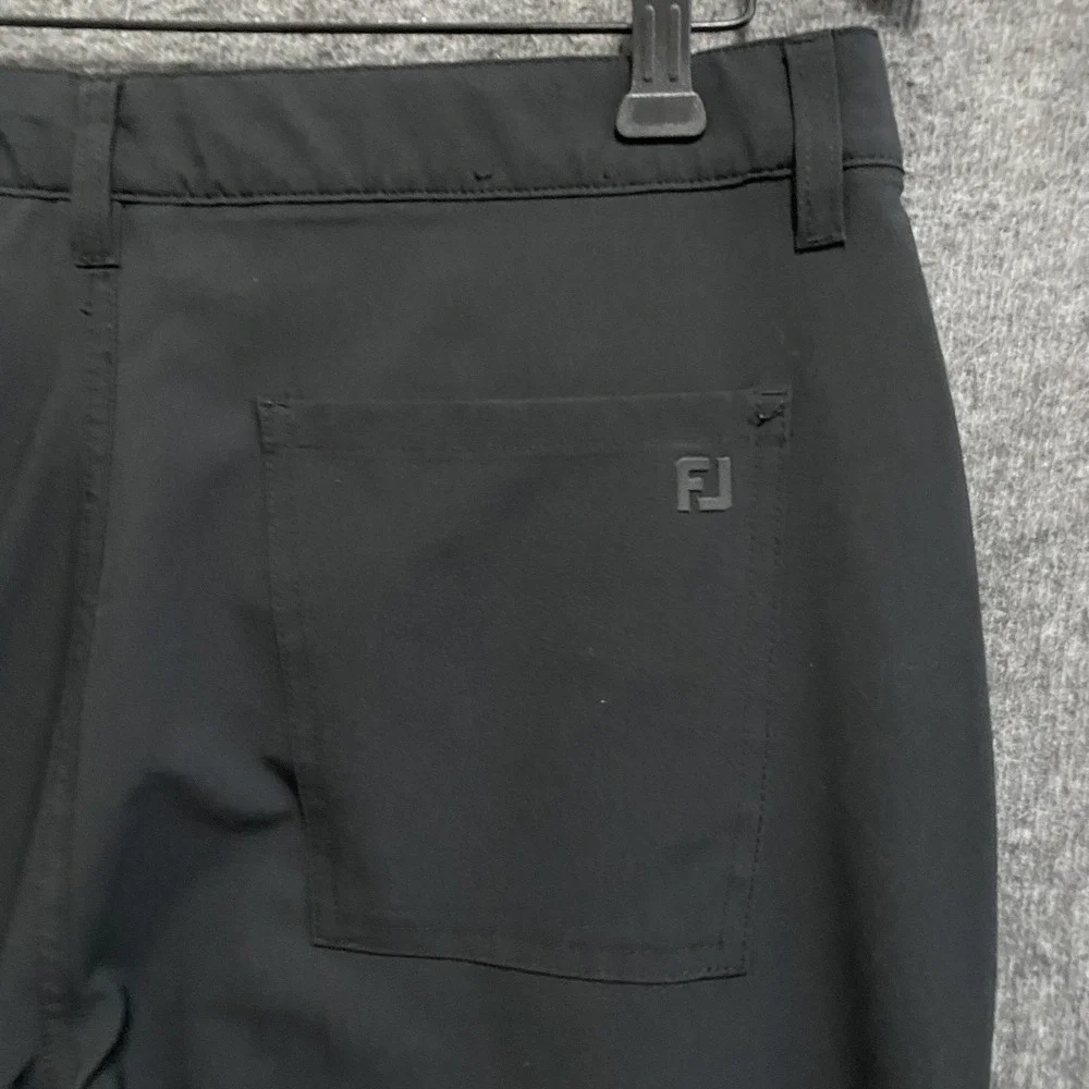 FootJoy Moxie Golf Pants Mens 32x32 Black‎ Performance Chino 5 Pocket Athletic